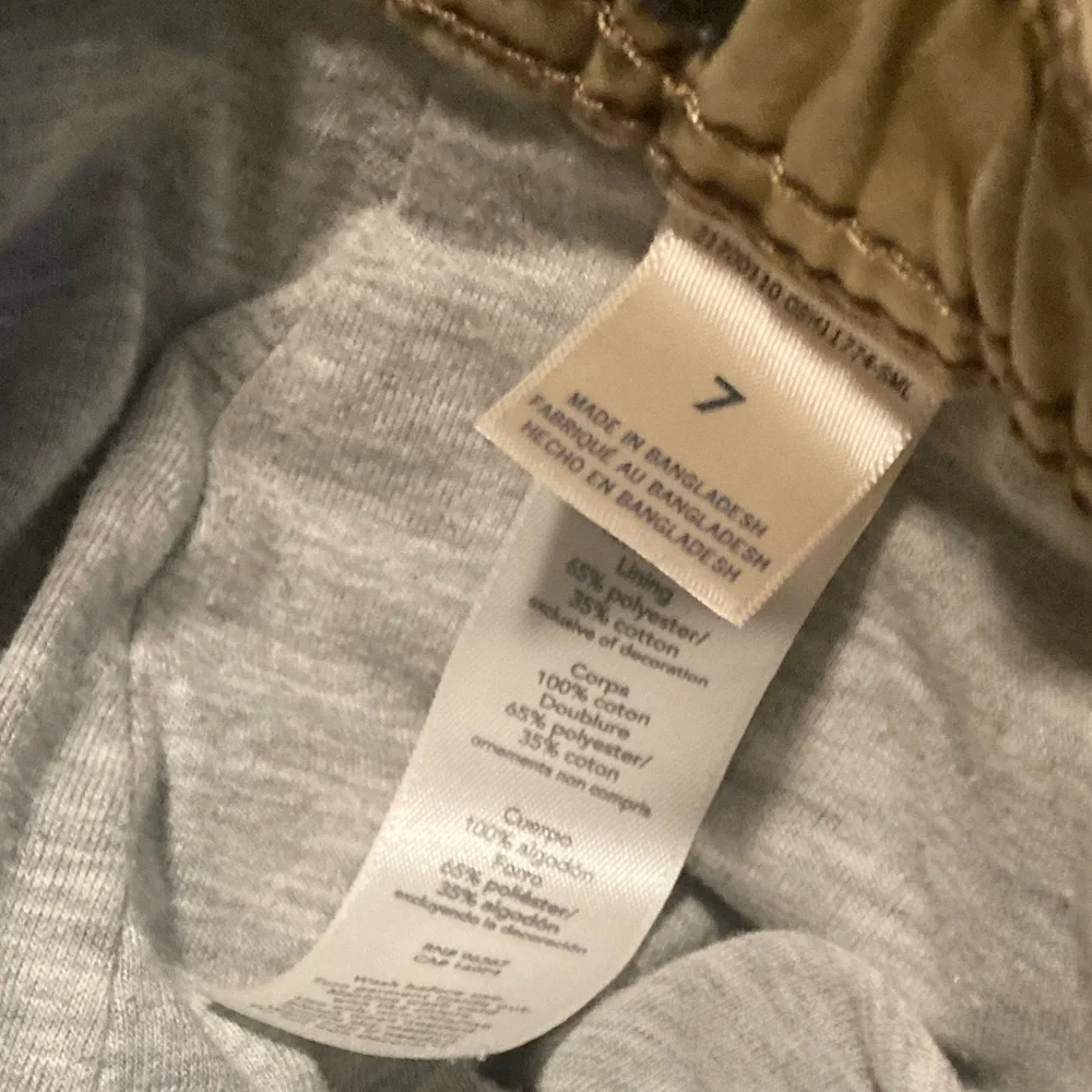 OshKosh B'gosh Lined Tan Pants, size 7